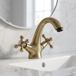 Aquanello Heritage Ascot Classic Nostalgic Basin Mixer Faucet Bronze BN-4101-HA